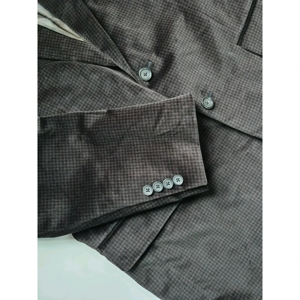 Jones New York Mens Sports Coat 42S Dark Brown Velvet 2 Button Blazer J701